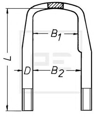 PE AUTOMOTIVE 03526240a -  Стремянка рессоры